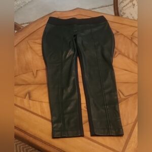 Calvin Klein Faux Leather Front skinny Leggings
